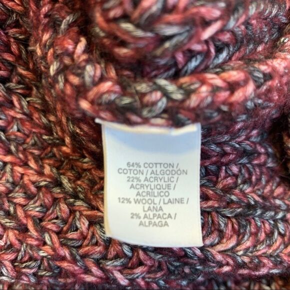 Victoria’s Secret maroon burgundy gray high neck turtleneck sweater size small - Picture 7 of 12